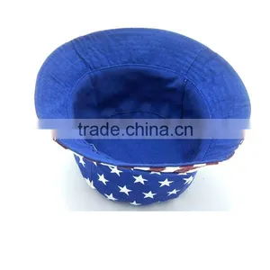 China Wholesale Custom Stores Sell American Flag Bucket Hat thumbnail-3