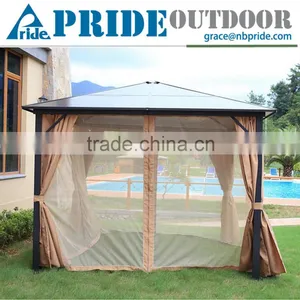 Luxury Villas Square Large Mosquito Net With Modern Outdoor Aluminum Gazebo thumbnail-1