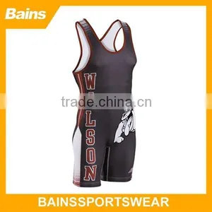 Spandex Youth Wrestling Singlet&cheap Custom Wrestling Singlets thumbnail-1