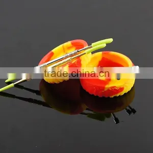 Gr2 Titanium Dabber Nails Wax Golden Dab Tools With Silicone Protective Sleeve thumbnail-1