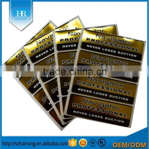 Glossy Waterproof Gold Embossed Foil Labels thumbnail-1