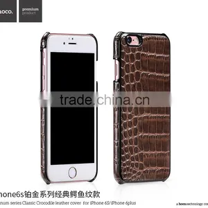 Classic Crocodile Leather Rubber Case for IPhone 6Plus HOCO Real Leather Cover Platinum Series Shell for IPhone 6s Plus MT-5810 thumbnail-4