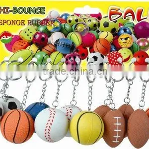 Sales Promotion Rubber Sport Ball Keychain thumbnail-3