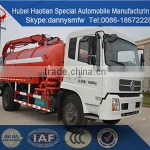 Dongfeng New Vacuum Sewer Suction Truck Fecal Tank Truck Cleaning Car thumbnail-1