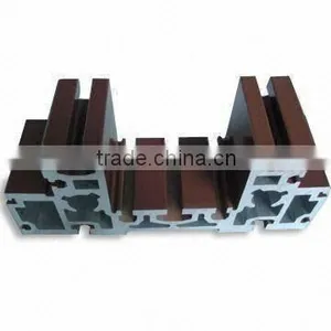 Wooden Grain Aluminum Profile for Window&door thumbnail-1