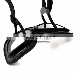 BJ-GT-007 High Quality Black Leather Clear Lens Goggles Motocross thumbnail-4