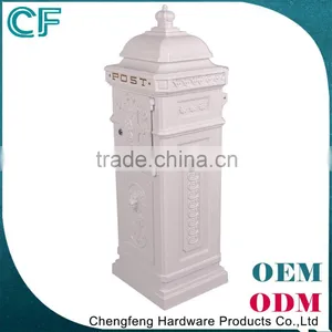 The Most Popular Style In Europe Wholesale Residential Outdoor Garden Cast Aluminum Mailboxes From China thumbnail-4