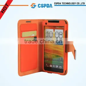 PU Leather Wallet Case Cover For HTC Butterfly Mobile Phone thumbnail-1