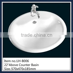New Model White Top Easy Clean Washing Basins Counter thumbnail-1