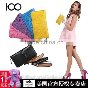 Unisex Men or Women Alligator Clutch 2016 Fashion Leather Wallet in Guangzhou Quality Choice thumbnail-3