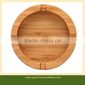 Personalized Solid Environmental Round Bamboo Ashtray thumbnail-2