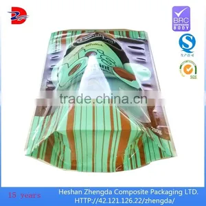 Custom Chocolate Ball Snack Stand up Dried Food Packaging Zipper Bag With Window thumbnail-2