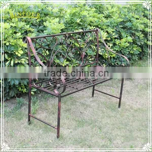 Garden Furniture Cast Iron Brown Patio Bench for Decorations thumbnail-3