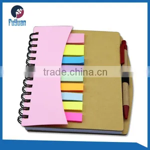 Craft Cover Metal Spiral Notebook With Sticky Note and Pen thumbnail-1