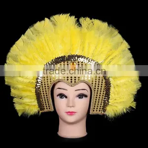 Fashion Turkey Feather Brazilian Carnival Mask thumbnail-1