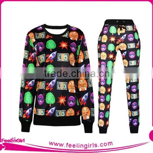 Custom Womens French Terry Wholesale Crewneck Sweatshirt thumbnail-1