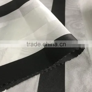 Striped Printed Yarn-dyed Organza Fabric thumbnail-1