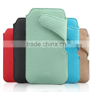 Mobile Pouch by PU Material for IPhone 6 Samsung S5, thumbnail-4