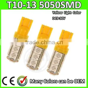 2015 New T10 2825 194 168 W5W WEDGE 5050 3CHIPS Dashboard Light T10 5050 13SMD T10 5w5 Bulbs T10 Bulbs thumbnail-1
