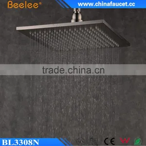 New Bathroom 8 Inch Brushed Stainless Ceiling Water Saving Top Shower thumbnail-1