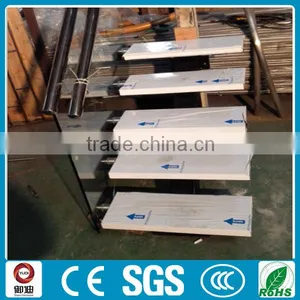 Prefabricated Wrought Iron Marble Straight Stairs Manufacture--YUDI thumbnail-2