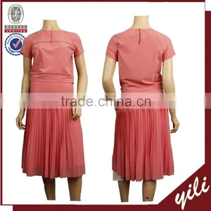 2016 Casual Wear Ladies Designer Pink Skirt Suits thumbnail-1