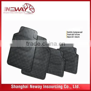 Burgundy Rubber Car Mats/universal Design Car Rubber Mat/rubber/PVC Car Mat With High Quality thumbnail-1