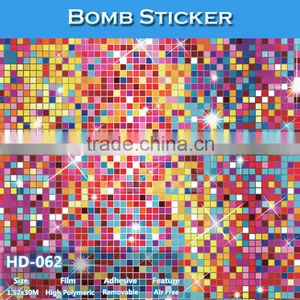 HD-061 CARLIKE Hot Sale Car Bomb Sticker Vehicle Wrap PVC Material thumbnail-2