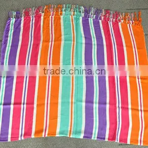Newest 100% Cotton or Viscose Kikoi Kikoy Pareo Towel thumbnail-1