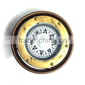 Nautical Brass Maritime Compass -GYROSCOPE ANTIQUE Compass 13513 thumbnail-2