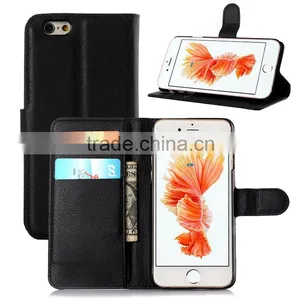 Luxury Crystal Classic Crystal Crazy Horse Grain Leather Case For Iphone 6s thumbnail-1