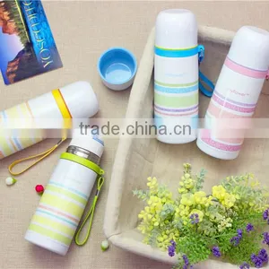 Oem Diller Leakproof Portable Rainbow Pinstripe Stainless Steel Flask thumbnail-3
