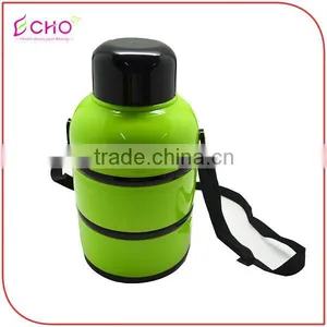 0.9L/31 OZ PP Thermos Bottle Shape Insulated Lunch Box Set thumbnail-1