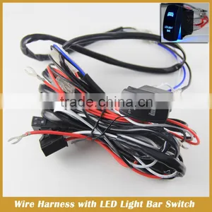 Relay Wire Harness With LED Light Bar Rocker Switch for Light Bar,fog Lamp,working Lamp thumbnail-2
