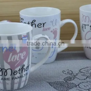 11OZ Mother's Day Decal Printed Coffee Cups, Shiny Surface New Bone China Mug, KL5004-358 thumbnail-1