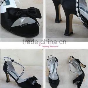 Black and Diamond Summer Wedding Shose WS-038 High Heel thumbnail-1