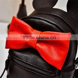Mic-key Bow Beautiful Schoolbags Teenage High School Backpack for Girls thumbnail-5