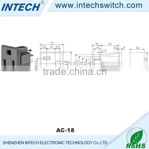 China Supplier High Quality 3 Pin ac Power Jack thumbnail-1