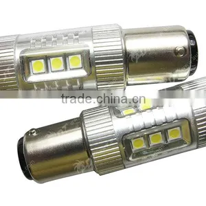 White 16 LED 80W 12-24V Auto Tail Rear Brake Light, BAY15D 1157 Bulbs thumbnail-2