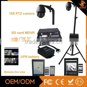 Tripod Rapid PTZ Equipment Include 10x PTZ,GPS/3G SD Card MDVR and UPS Battery , PTZM804 thumbnail-1