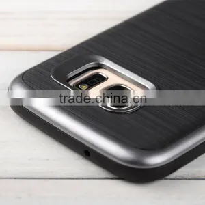 C&T Heavy Duty Brushed Metal Texture Hybrid Dual Layer Slim Protector Case Cover for Samsung Galaxy S7 thumbnail-4