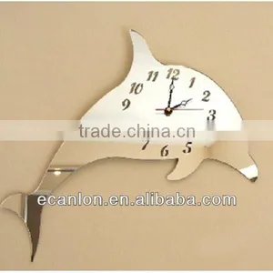 Dolphins -shaped Acrylic Wall Clock thumbnail-1