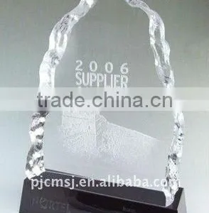 Laser Etched Crystal Iceberg Crafts For Honoring Award thumbnail-1