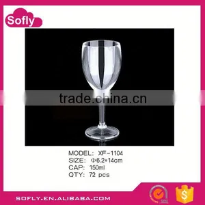 Cheap Perspex Stackable Restaurant Beverage Cup, Clear Plastic Tumbler thumbnail-1