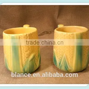 Funny Ceramic Corn Shaped Coffee Mug in 3d Design Cup thumbnail-1