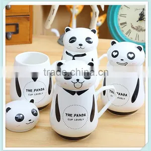 Lovley Panda Mug With Panda Shape and Mug With Panda Design Lid thumbnail-1