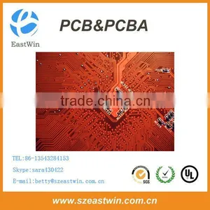 SMT PCB Assembly, Red Solder Mask PCBA, Custom PCBA thumbnail-5