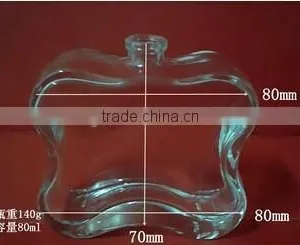 80ml Clear Glass Art Deco Butterfly Shape Perfume Bottles thumbnail-1