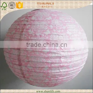 Party Decoration Violet Hanging Granite Paper Lantern thumbnail-5