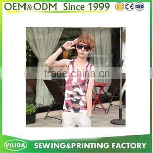 Manufacturer Custom Camo Tank Top,Man Tank Top,Workout Tank Top for Sale thumbnail-4
